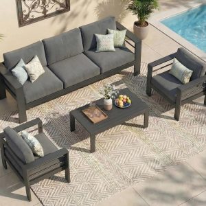 Wisteria Outdoor Grey Sofa Set