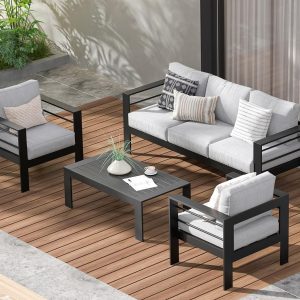Wisteria Outdoor Light Grey Sofa Set