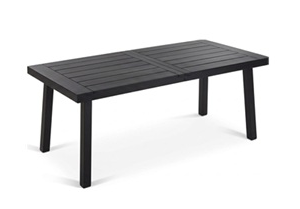 Della Black Outdoor Dining Table