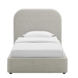 Keynote Lt Grey Twin Bed