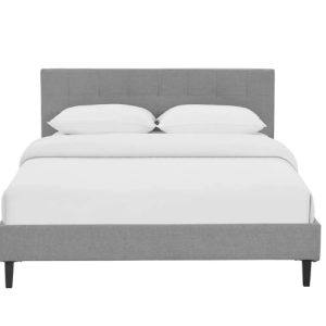 Linnea Grey Qn Bed