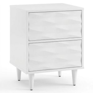 Vespera White Nightstand